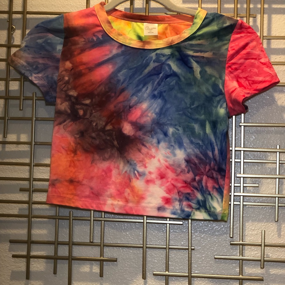 Summer Tie Dye Crop Tee